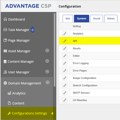 API Navigation